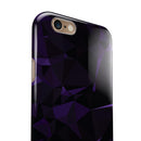 Purple Rain Geometric Triangles iPhone 6/6s or 6/6s Plus 2-Piece Hybrid INK-Fuzed Case