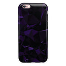 Purple Rain Geometric Triangles iPhone 6/6s or 6/6s Plus 2-Piece Hybrid INK-Fuzed Case
