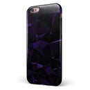 Purple Rain Geometric Triangles iPhone 6/6s or 6/6s Plus 2-Piece Hybrid INK-Fuzed Case