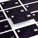 Purple Rain Geometric Triangles  - Premium Protective Decal Skin-Kit for the Apple Credit Card