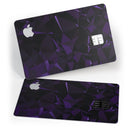 Purple Rain Geometric Triangles  - Premium Protective Decal Skin-Kit for the Apple Credit Card
