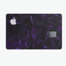 Purple Rain Geometric Triangles  - Premium Protective Decal Skin-Kit for the Apple Credit Card