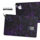 Purple Rain Geometric Triangles  - Premium Protective Decal Skin-Kit for the Apple Credit Card