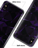 Purple Rain Geometric Triangles  - iPhone X Clipit Case