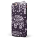 Purple Sacred Elephant Pattern iPhone 6/6s or 6/6s Plus 2-Piece Hybrid INK-Fuzed Case
