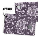 Purple Sacred Elephant Pattern - Premium Protective Decal Skin-Kit for the Apple Credit Card