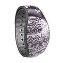 Purple Sacred Elephant Pattern - Decal Skin Wrap Kit for the Disney Magic Band