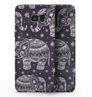 Purple Sacred Elephant Pattern - Samsung Galaxy S8 Full-Body Skin Kit