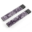 Purple Sacred Elephant Pattern - Premium Decal Protective Skin-Wrap Sticker compatible with the Juul Labs vaping device