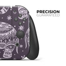 Purple Sacred Elephant Pattern // Skin Decal Wrap Kit for Nintendo Switch Console & Dock, Joy-Cons, Pro Controller, Lite, 3DS XL, 2DS XL, DSi, or Wii - Vinyl Skin Wrap for Nintendo Switch 2, OLED, Lite, Pro Controller, Wii & Classic Handhelds
