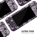 Purple Sacred Elephant Pattern // Skin Decal Wrap Kit for Nintendo Switch Console & Dock, Joy-Cons, Pro Controller, Lite, 3DS XL, 2DS XL, DSi, or Wii - Vinyl Skin Wrap for Nintendo Switch 2, OLED, Lite, Pro Controller, Wii & Classic Handhelds