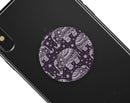 Purple Sacred Elephant Pattern - Skin Kit for PopSockets and other Smartphone Extendable Grips & Stands