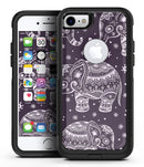 Purple Sacred Elephant Pattern - iPhone 7 or 8 OtterBox Case & Skin Kits