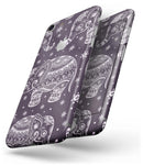 Purple Sacred Elephant Pattern - Skin-kit for the iPhone 8 or 8 Plus