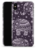 Purple Sacred Elephant Pattern - iPhone X Clipit Case