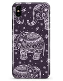 Purple Sacred Elephant Pattern - iPhone X Clipit Case