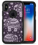 Purple Sacred Elephant Pattern - iPhone X OtterBox Case & Skin Kits