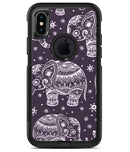 Purple Sacred Elephant Pattern - iPhone X OtterBox Case & Skin Kits