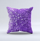 Purple Shaded Sequence ink-Fuzed Decorative Throw Pillow