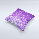 Purple Shaded Sequence ink-Fuzed Decorative Throw Pillow