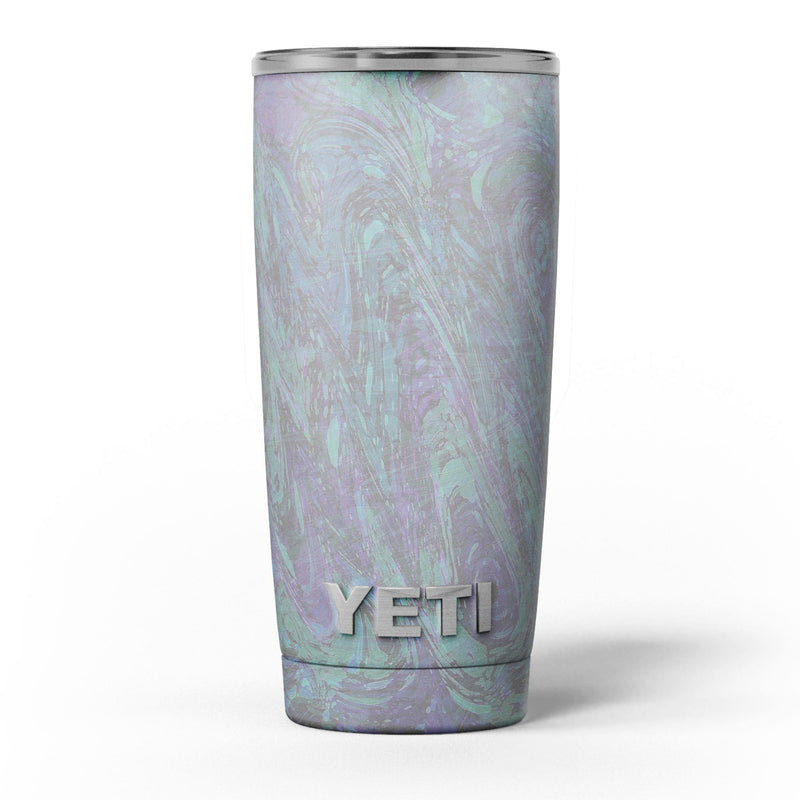 Purple Slate Marble Surface V22 - Skin Decal Vinyl Wrap Kit compatible with the Yeti Rambler Cooler Tumbler Cups