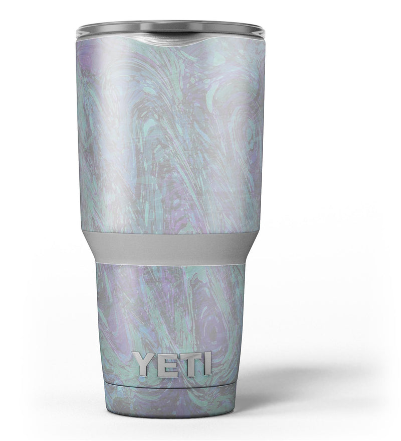 Purple Slate Marble Surface V22 - Skin Decal Vinyl Wrap Kit compatible with the Yeti Rambler Cooler Tumbler Cups