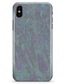 Purple Slate Marble Surface V22 - iPhone X Clipit Case