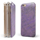 Purple Slate Marble Surface V30 iPhone 6/6s or 6/6s Plus 2-Piece Hybrid INK-Fuzed Case