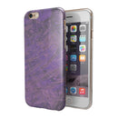 Purple Slate Marble Surface V30 iPhone 6/6s or 6/6s Plus 2-Piece Hybrid INK-Fuzed Case