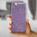 Purple Slate Marble Surface V30 iPhone 6/6s or 6/6s Plus 2-Piece Hybrid INK-Fuzed Case