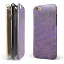 Purple Slate Marble Surface V30 iPhone 6/6s or 6/6s Plus 2-Piece Hybrid INK-Fuzed Case