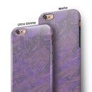 Purple Slate Marble Surface V30 iPhone 6/6s or 6/6s Plus 2-Piece Hybrid INK-Fuzed Case