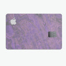 Purple Slate Marble Surface V30 - Premium Protective Decal Skin-Kit for the Apple Credit Card