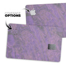 Purple Slate Marble Surface V30 - Premium Protective Decal Skin-Kit for the Apple Credit Card