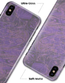Purple Slate Marble Surface V30 - iPhone X Clipit Case
