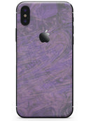 Purple Slate Marble Surface V30 - iPhone X Skin-Kit