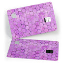 Purple Sorted Large Watercolor Polka Dots - Premium Protective Decal Skin-Kit for the Apple Credit Card