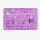 Purple Sorted Large Watercolor Polka Dots - Premium Protective Decal Skin-Kit for the Apple Credit Card