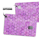 Purple Sorted Large Watercolor Polka Dots - Premium Protective Decal Skin-Kit for the Apple Credit Card