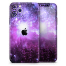 Purple Space Neon Explosion - Protective Skin Wrap & Decal – Compatible with iPhone SE to iPhone 17 Pro Max (All Models)