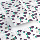 Purple Strawberries All Over Pattern - Premium Protective Decal Skin-Kit for the Apple Credit Card