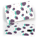 Purple Strawberries All Over Pattern - Premium Protective Decal Skin-Kit for the Apple Credit Card