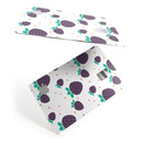 Purple Strawberries All Over Pattern - Premium Protective Decal Skin-Kit for the Apple Credit Card