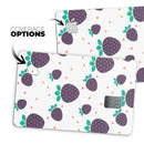 Purple Strawberries All Over Pattern - Premium Protective Decal Skin-Kit for the Apple Credit Card