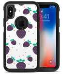 Purple Strawberries All Over Pattern - iPhone X OtterBox Case & Skin Kits