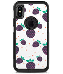 Purple Strawberries All Over Pattern - iPhone X OtterBox Case & Skin Kits