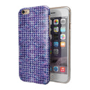 Purple Textured Triangle Pattern iPhone 6/6s or 6/6s Plus 2-Piece Hybrid INK-Fuzed Case
