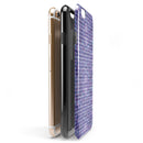 Purple Textured Triangle Pattern iPhone 6/6s or 6/6s Plus 2-Piece Hybrid INK-Fuzed Case