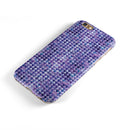 Purple Textured Triangle Pattern iPhone 6/6s or 6/6s Plus 2-Piece Hybrid INK-Fuzed Case