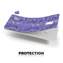 Purple Textured Triangle Pattern - Premium Protective Decal Skin-Kit for the Apple Credit Card